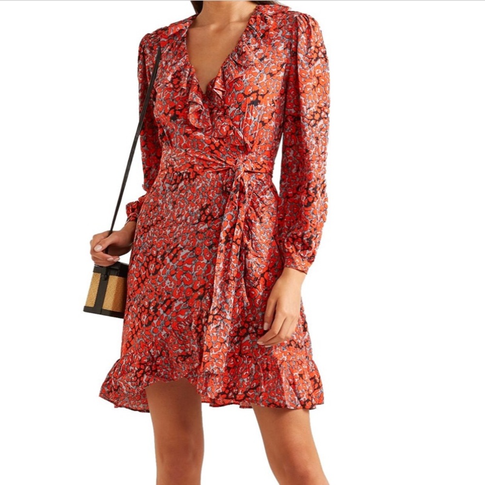 ❌SOLD❌Majè Red Wrap dress